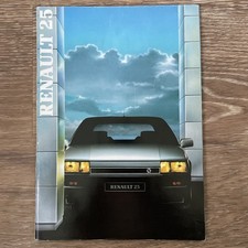 1987 Renault 25 Car Sales Brochure