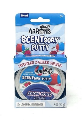 Crazy Aaron's SCENTsory Putty~SNOWCONE (RASPBERRY/CHERRY) 20G~NEW!