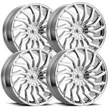 Set Of 4 Vct V85 Chopper 20x8.5 5x1085x115 40mm Chrome Wheels Rims 20 Inch