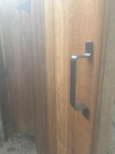 2 Pack Barn Door Handles 7.4 Inch Heavy Duty Black Pulls for Sliding Doors
