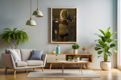 Margot Robbie Poster or Canvas - Margot Robbie Harley Quinn Wall Art