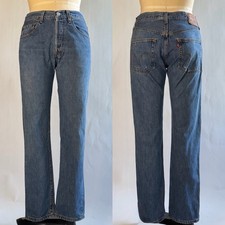Vintage Y2K Levi  s 501-0194 Faded Dark Stonewash Mid Rise 30x31