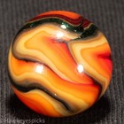JABO FOXFIRE 1  FLAME Swirl Marble 23/32" Mint Hawkeyespicks sg — photo 1