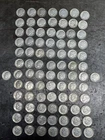 (87) Total 1964 Roosevelt 90% Silver Dimes Coins Old Rare