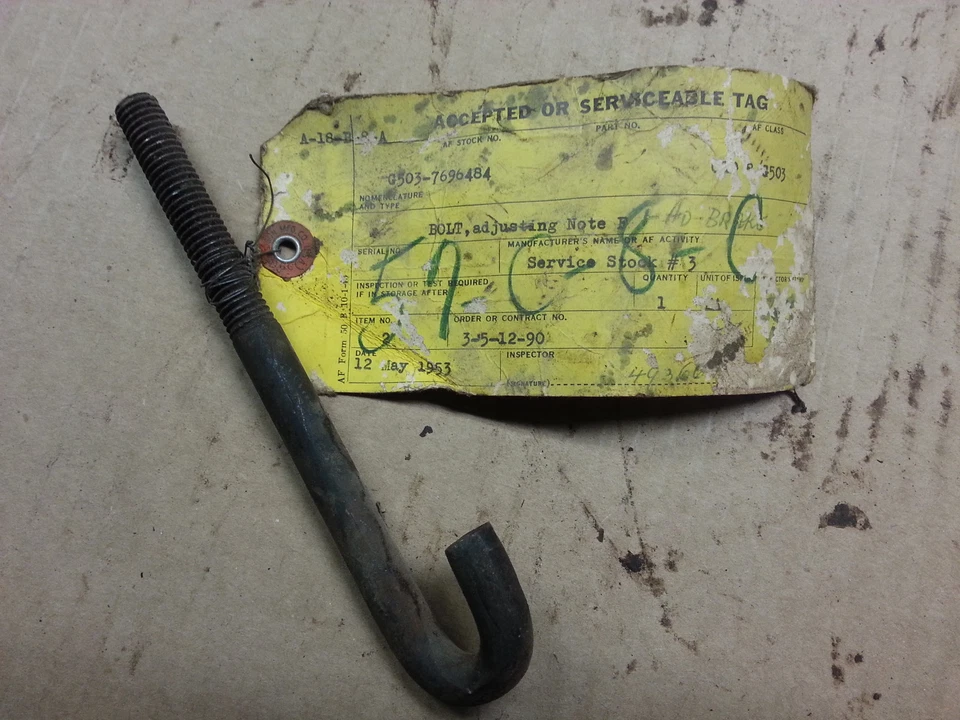 Para Jeep MB GPW Willys Tipo Externo Freno de Estacionamiento Perno Especial A-1016 G503 Nuevo de Lote Antiguo Foto 2 de 3