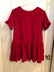 gymboree red velvet dress