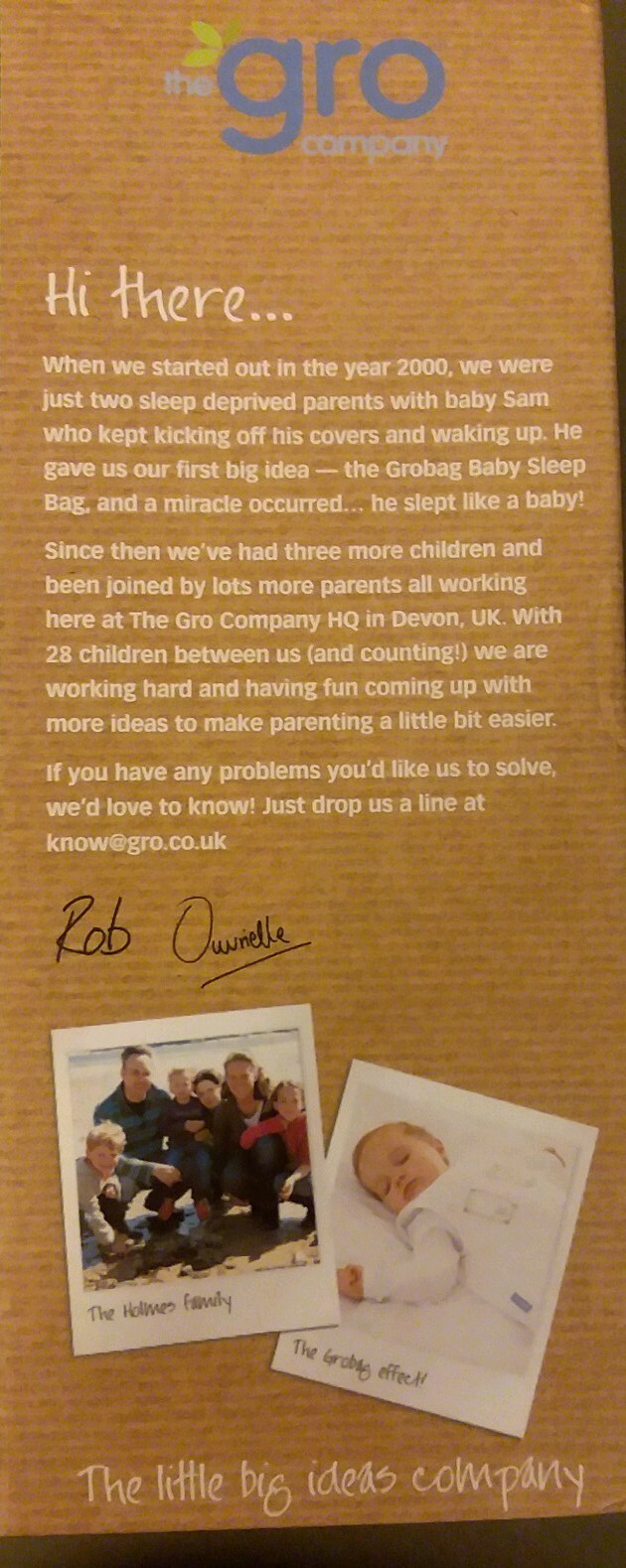 gro egg sleeping bag