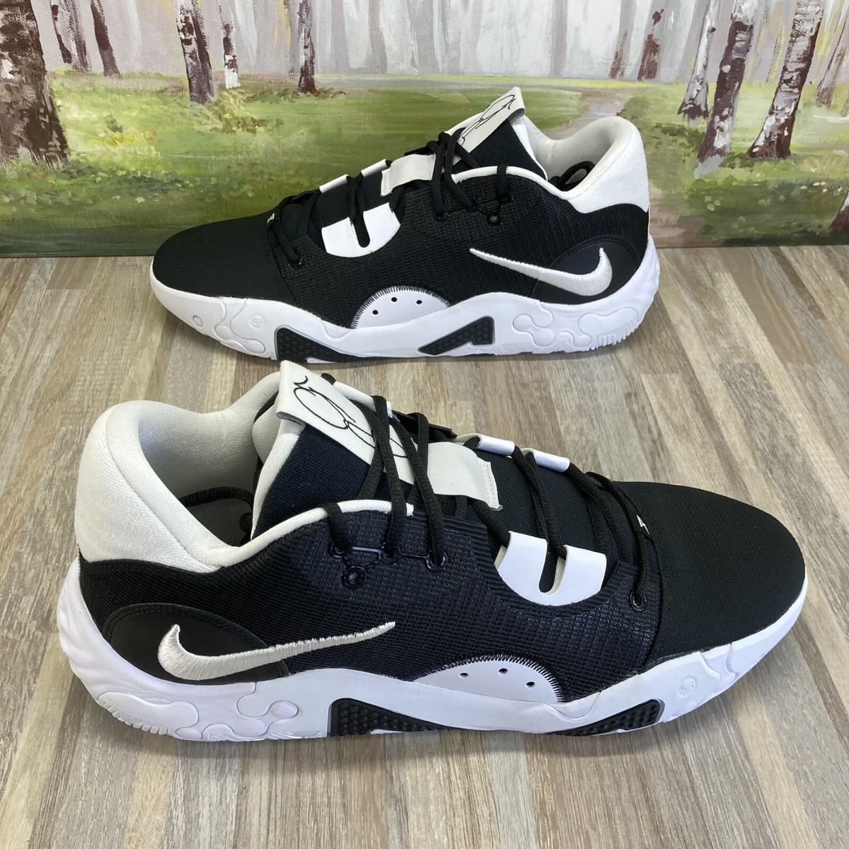 Nike PG 6 TB Promo Team Black White DX6654-002 Men's Size 15 Nike PG 6 TB Promo Team Black White DX6654-002 Men's Size 15