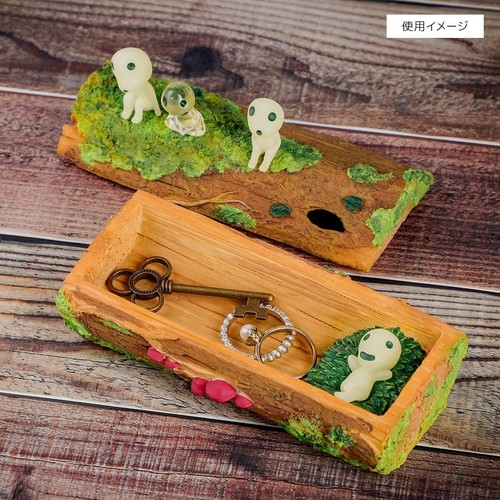 Studio Ghibli Princess Mononoke Trinket Box Kodama custodia accessori figure a riposo - Foto 6 di 7