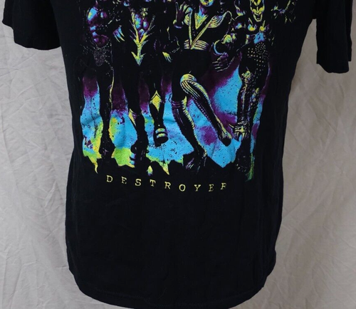 Kiss Hard Rock Heavy Metal Band Destroyer Album Fluoreszenz Medium T-Shirt - Bild 7 von 14