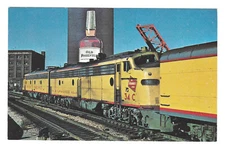 Union Pacific Railroad E9 Locomotive Train City of Portland Denver Postcard