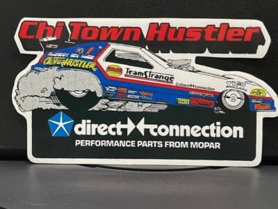 VRHTF VTG STYLE ''CHI-TOWN HUSTLER'' DIRECT CONNECTION STICKER 6.5'' X 4.5''