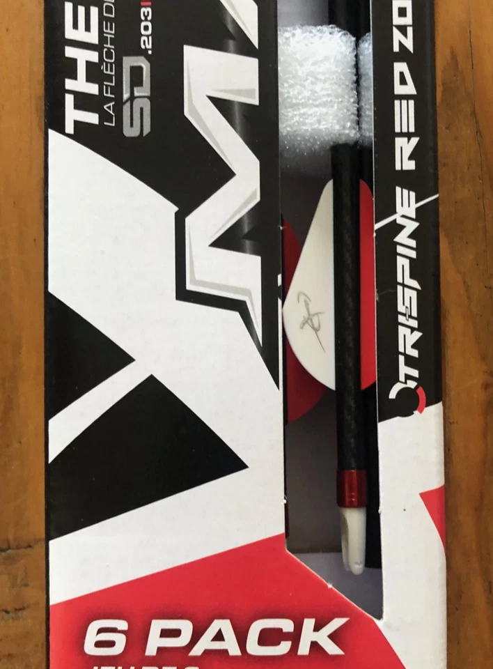 Flechas Carbon Express 350 Columna Máxima ROJO Contorno SD en Roble Mossy Paquete de 6 51186 Foto 3 de 4