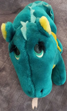 Vintage 1987 DAKIN 17" Plush PUFF THE MAGIC DRAGON Green Stuffed Animal Toy