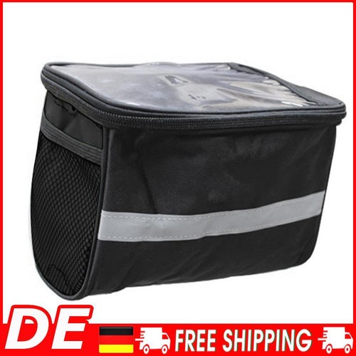 Sacoche de guidon de vélo, sacoche de rangement réfléchissante pour vélo, sacoche de potence de vélo