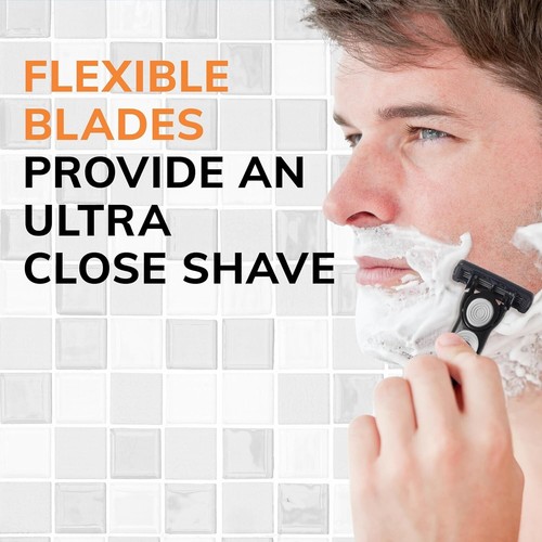 6 Pks BIC Hybrid Flex 4 Titanium Blades Sensitive (Total 6 Handle &48 Cartridge) - Picture 8 of 9