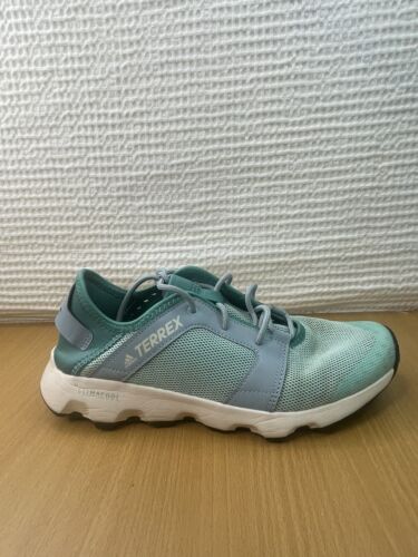 Adidas Terrex CC Voyager Sleek BC0463 Green Running Shoes Sneakers Women’s 8.5 - Afbeelding 1 van 12