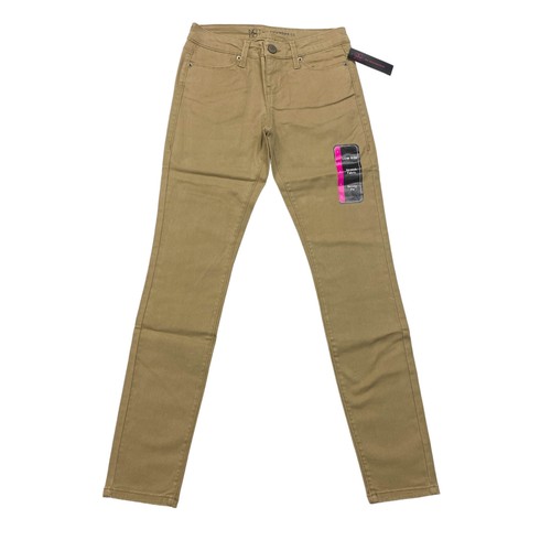 No Boundaries Womens Juniors Size 1 Low Rise Skinny Pants Beige - Picture 2 of 14