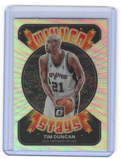 Tim Duncan 2021-22 Donruss Optic Winner Stays Insert #19 San Antonio Spurs