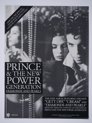 PRINCE  New Power Generation Vintage 1992 Original Print Ad 8.5 x 11''