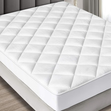 Cot Size 33 X 75 Mattress Pad - Luxurious Cotton Sateen Mattress Protector - S