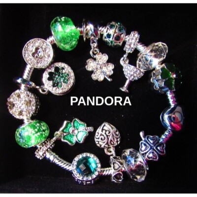 PANDORA CHARM BRACELET SILVER MOTHERS DAY IRISH