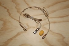 Headset Microphone w/ 4 pin mini XLR Double Earhook for Audio Technica NEW