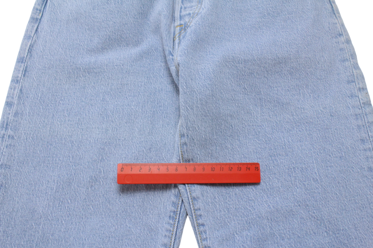 Jeans Levi's 501 Original Cropped Premium Big E - Taille W29/L30, Coupe Droite, 99% Coton