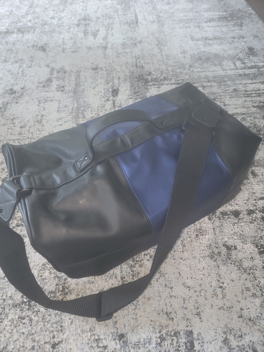 YSL Yves Saint Laurent Parfums Large Duffle Tote Bag Blue