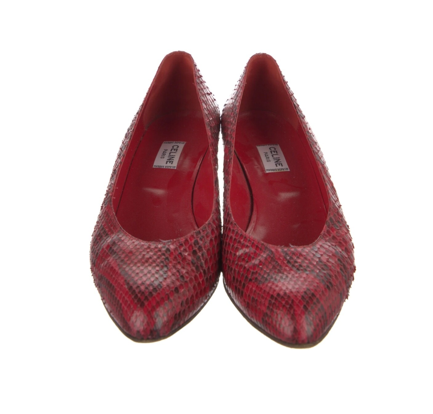 Celine python leather pumps 1980 - image 3