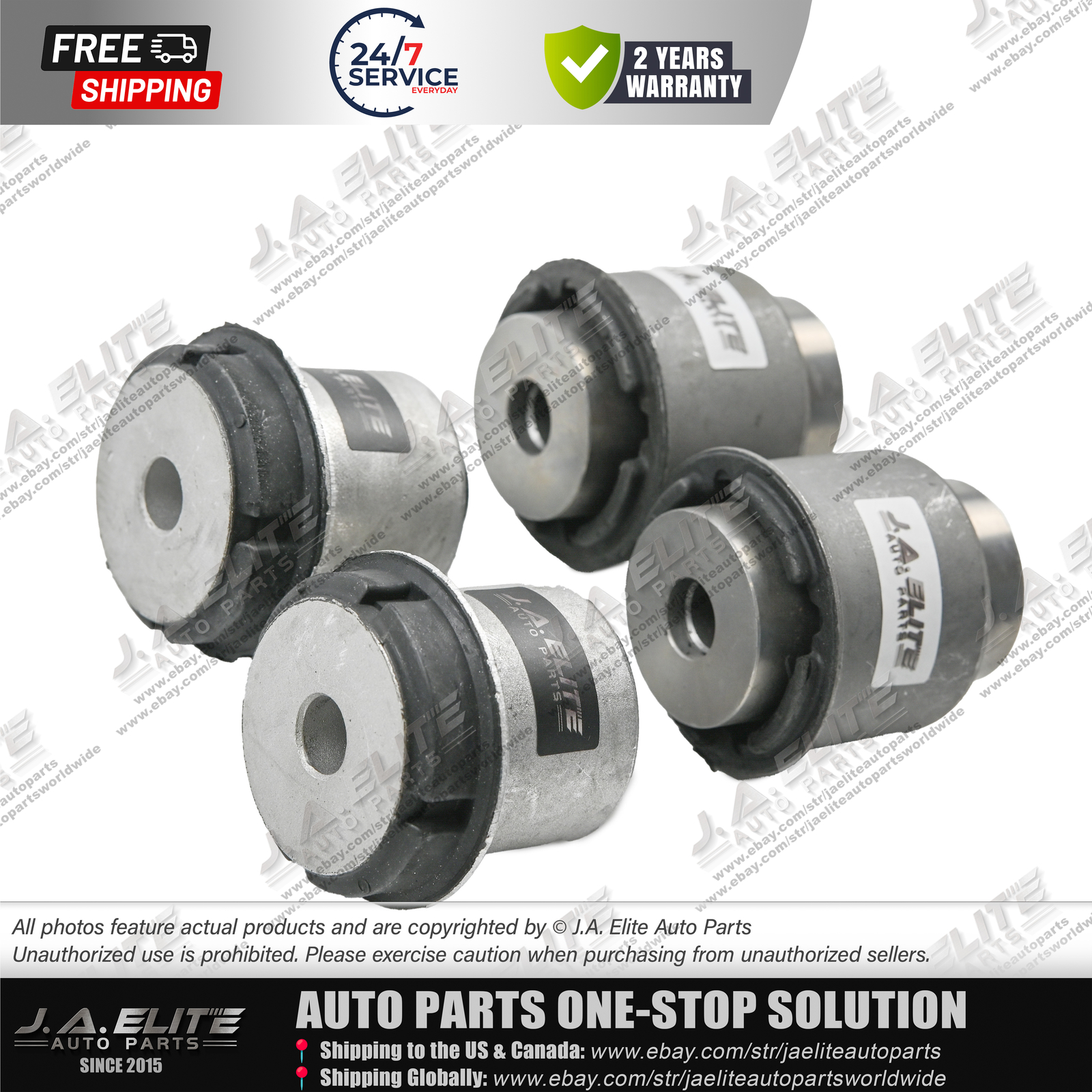 4pcs Front Lower Control Arm Bushings for Maserati Ghibli Quattroporte (2014-17)