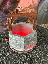 LED Light Up Red Magic Lit Stone Well Dungeon  Dragons D D terrain printed