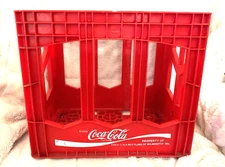 Coca-Cola Coke Husky Red Plastic 2-Liter Bottle Carrier Case Crate