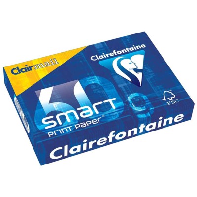 CLAIREFONTAINE Kopierpapier Clairmail Smart Print A4 60g weiß 500 Blatt