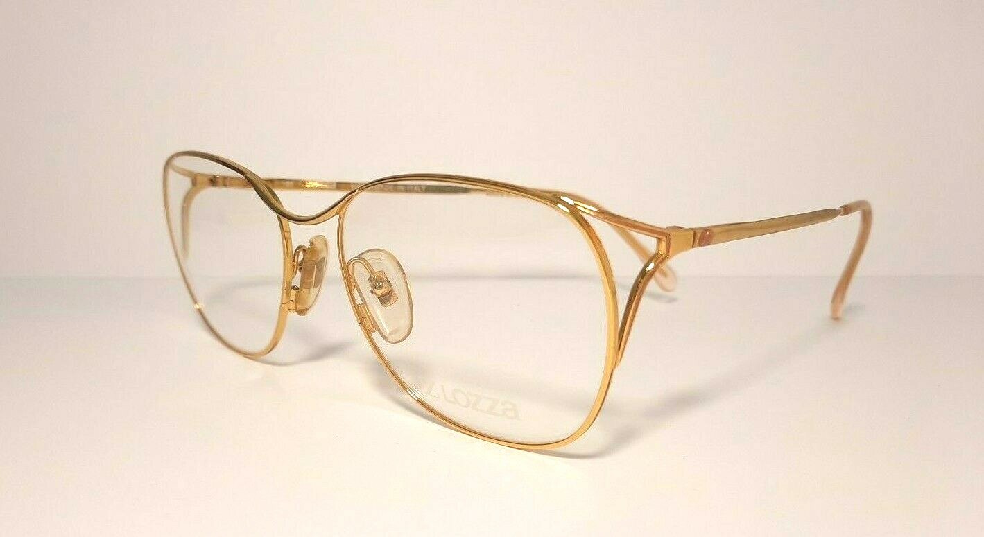 Lozza Rectangular Eyeglasses Gold Lightweight Men… - image 5