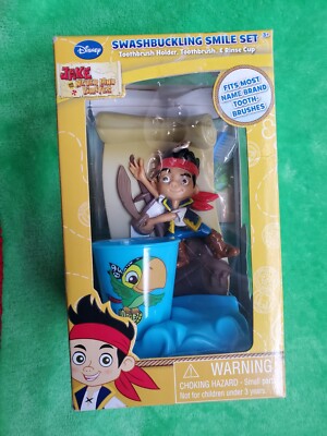 Jake And The Neverland Pirates Swashbuckling Smile Set Toothbrush Holder & Cup
