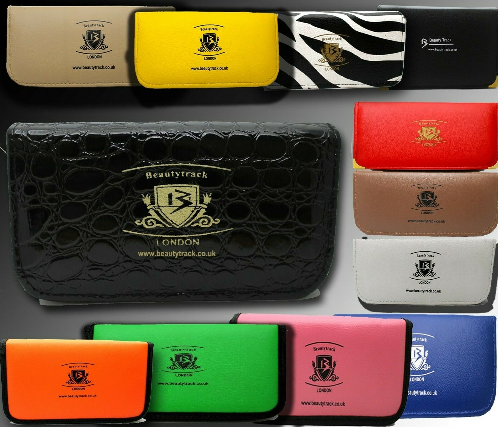 PELUQUERÍA TIJERAS FUNDA ESTUCHE BILLETERA SALÓN SEGURO | eBay