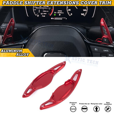 #ad Sporty Red Paddle Shifter Extension For Honda Civic 11th Gen 2022 Accord 2023 $35.98
