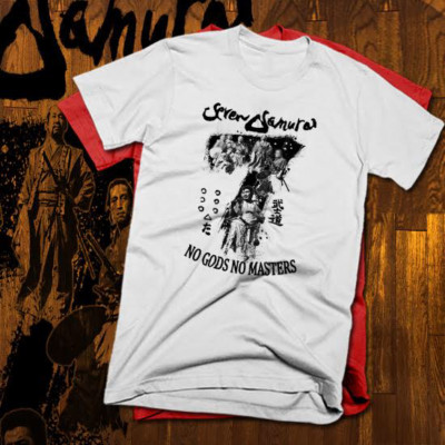 Vintage Samurai T-shirt japanese Warrior Class Retro Bushido Ronins New cotton 