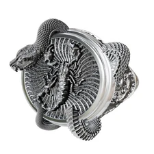 925 Sterling Silver Scorpion Scorpio Ring