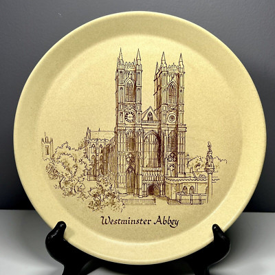 Vintage Honiton Pottery England Westminster Abbey Decorative 9'' Souvenir Plate