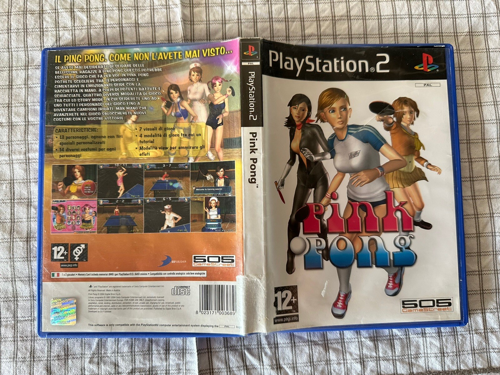 PINK PONG (Sony Playstation 2 PS2) PAL English Exclusive CIB