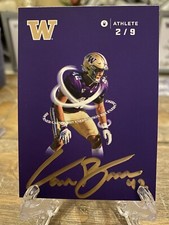 Onit Athlete 2023 Nine Series Auto Carson Bruener 2/9 Washington Huskies