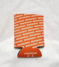 Whataburger Orange Beer Can Bottle Koozie Holder Drink Bottle Insulator