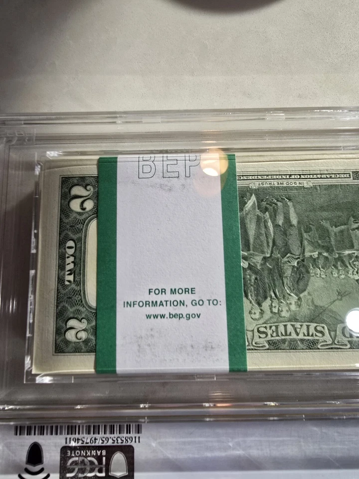 Fr. 1941-L 2017A $2 Pack $200 Face Value San Francisco PCGS 65 PPQ 🔥 GEM UNC - Image 4 of 4