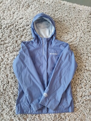 Columbia Omni-Tech wasserdichte Jacke. Hellblau, Größe M Kinder. Top Zustand