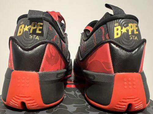 BAPE x Adidas Dame 9 Black Red MENS US 10.5 - Brand New with Box - Picture 4 of 7