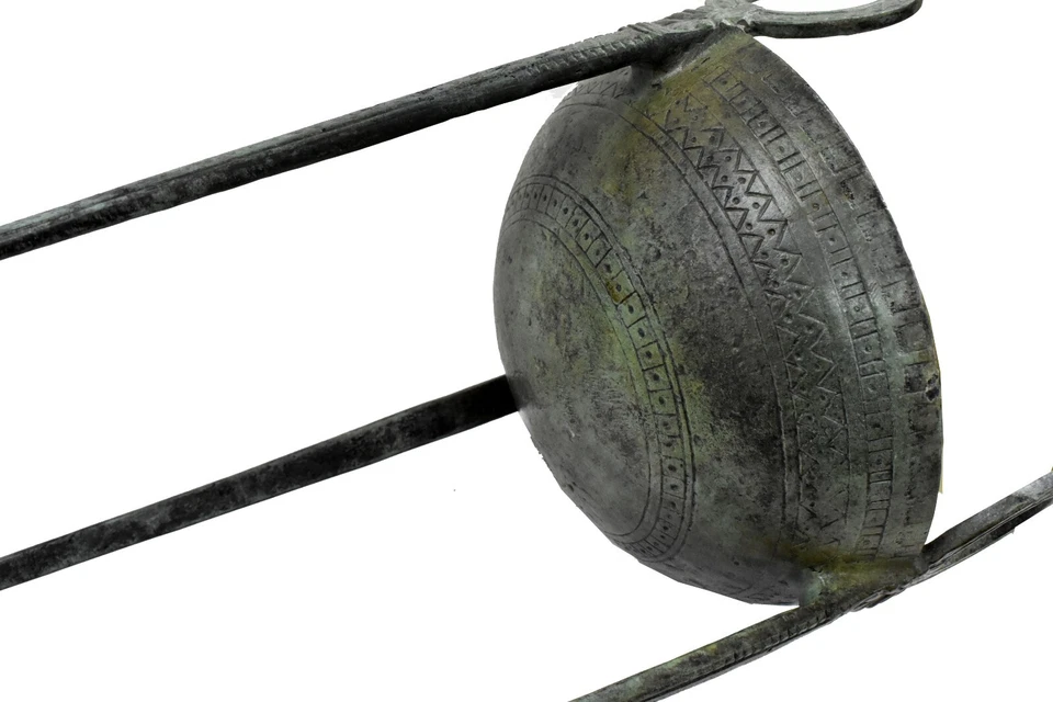 Trípode de bronce puro - Arte griego antiguo - Método de cera perdida - Premio ganador Foto 3 de 4