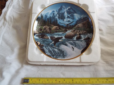 DANBURY MINT BONE CHINA PORZELLAN DEKORTELLER BESCHREIBUNG UNTEN PRÜFEN (198)