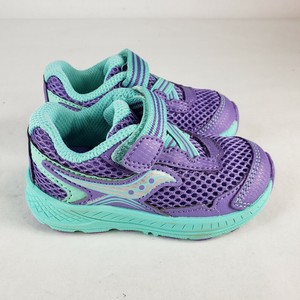 purple and turquoise sneakers